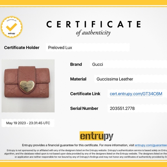 Authentic Gucci GG Pink 6-ring Key holder - Picture 8 of 8